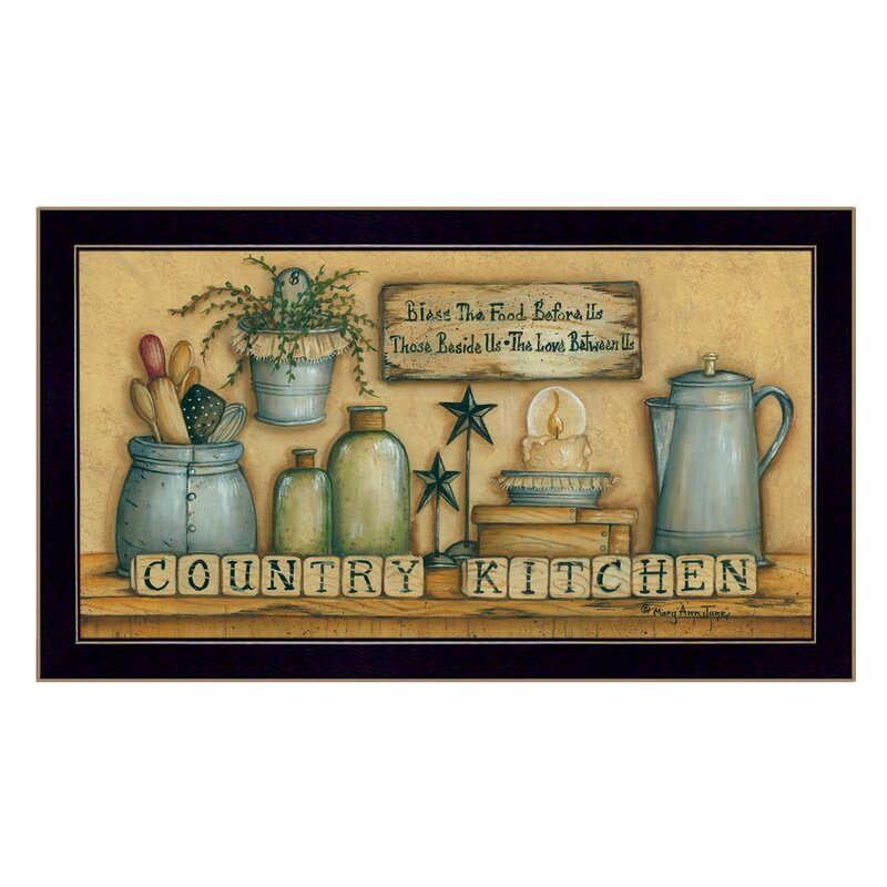 %2527Country Kitchen%2527 Framed Graphic Art Print 